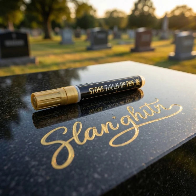 🔥HOT SALE 🐦Golden Tombstone Marker Pen for Restoring Faded Grave Inscriptions