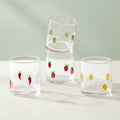 Fruity Glass Tumblers - Set of 4 - Clear