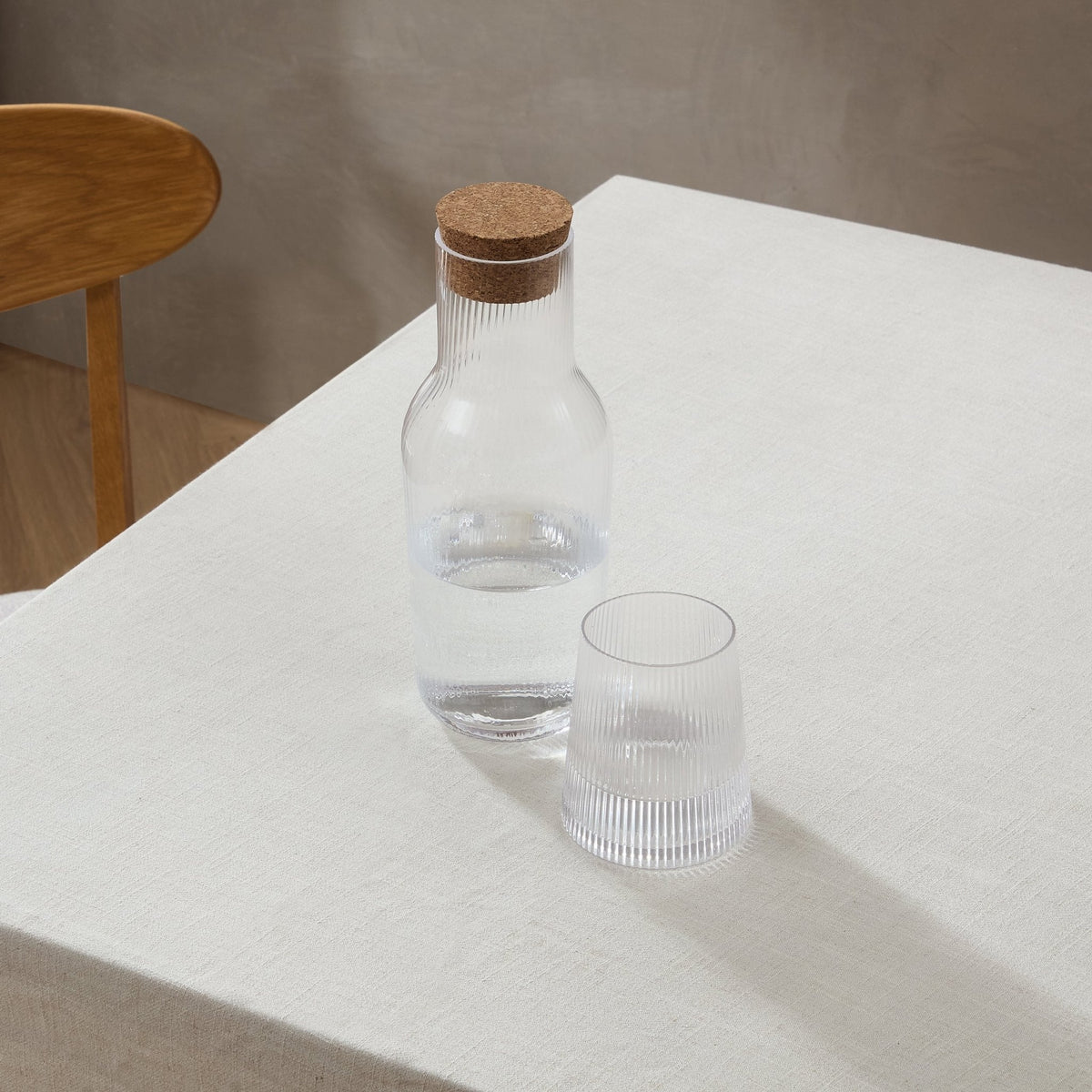 Gatsby Ripple Glass 1L Carafe - Clear
